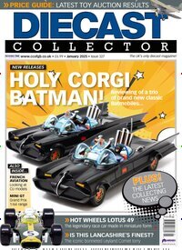 Titelbild der Ausgabe 1/2025 von Diecast Collector. Diese Zeitschrift und viele weitere Computerzeitschriften, Tabletmagazine und Smartphonemagazine als Abo oder epaper bei United Kiosk online kaufen.