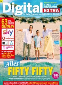 Titelbild der Ausgabe 52/2024 von Digital EXTRA. Diese Zeitschrift und viele weitere Programmzeitschriften als Abo oder epaper bei United Kiosk online kaufen.