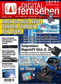 Titelbild der Ausgabe 2/2025 von Digital Fernsehen. Diese Zeitschrift und viele weitere Audiomagazine, Filmmagazine und Fotozeitschriften als Abo oder epaper bei United Kiosk online kaufen.