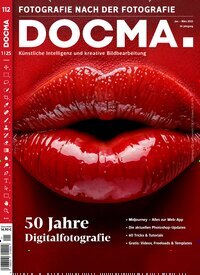 Titelbild der Ausgabe 1/2025 von DOCMA. Diese Zeitschrift und viele weitere Audiomagazine, Filmmagazine und Fotozeitschriften als Abo oder epaper bei United Kiosk online kaufen.