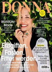 Titelbild der Ausgabe 2/2025 von Donna. Diese Zeitschrift und viele weitere Frauenzeitschriften als Abo oder epaper bei United Kiosk online kaufen.