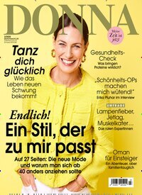 Titelbild der Ausgabe 3/2025 von Donna. Diese Zeitschrift und viele weitere Frauenzeitschriften als Abo oder epaper bei United Kiosk online kaufen.