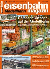 Titelbild der Ausgabe 10/2024 von eisenbahn magazin. Diese Zeitschrift und viele weitere Reisemagazine, Freizeitmagazine und Wissensmagazine als Abo oder epaper bei United Kiosk online kaufen.