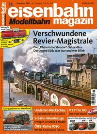 Titelbild der Ausgabe 11/2024 von eisenbahn magazin. Diese Zeitschrift und viele weitere Reisemagazine, Freizeitmagazine und Wissensmagazine als Abo oder epaper bei United Kiosk online kaufen.