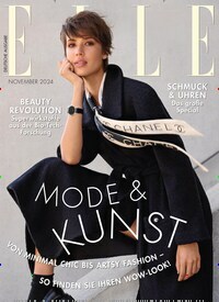 Titelbild der Ausgabe 11/2024 von Elle. Diese Zeitschrift und viele weitere Modemagazine und DIY-Magazine als Abo oder epaper bei United Kiosk online kaufen.