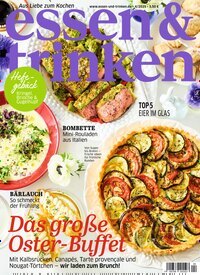 Titelbild der Ausgabe 4/2025 von essen & trinken. Diese Zeitschrift und viele weitere Kochzeitschriften und Backzeitschriften als Abo oder epaper bei United Kiosk online kaufen.