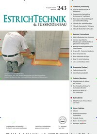 Titelbild der Ausgabe 243/2024 von EstrichTechnik & Fußbodenbau. Diese Zeitschrift und viele weitere Architekturzeitschriften und Bauzeitschriften als Abo oder epaper bei United Kiosk online kaufen.