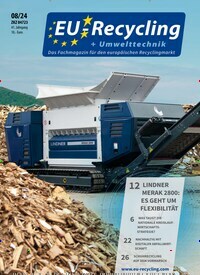 Titelbild der Ausgabe 8/2024 von EU-Recycling. Diese Zeitschrift und viele weitere Naturzeitschriften, Landwirtschaftszeitungen und Umweltmagazine als Abo oder epaper bei United Kiosk online kaufen.