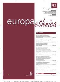 Titelbild der Ausgabe 4/2024 von europa ethnica. Diese Zeitschrift und viele weitere Zeitschriften für Pädagogik als Abo oder epaper bei United Kiosk online kaufen.