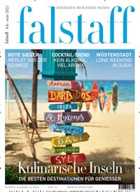 Titelbild der Ausgabe 1/2025 von falstaff Magazin Schweiz. Diese Zeitschrift und viele weitere Kochzeitschriften und Backzeitschriften als Abo oder epaper bei United Kiosk online kaufen.