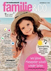 Titelbild der Ausgabe 7/2024 von familie & co. Diese Zeitschrift und viele weitere Elternzeitschriften und Tierzeitschriften als Abo oder epaper bei United Kiosk online kaufen.