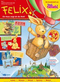 Titelbild der Ausgabe 1/2024 von Felix. Diese Zeitschrift und viele weitere Jugendzeitschriften und Kinderzeitschriften als Abo oder epaper bei United Kiosk online kaufen.