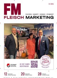 Titelbild der Ausgabe 6/2024 von Fleisch Marketing. Diese Zeitschrift und viele weitere Gastronomiezeitschriften, Fashionmagazine, Beautymagazine als Abo oder epaper bei United Kiosk online kaufen.