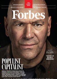 Titelbild der Ausgabe 1/2025 von Forbes USA. Diese Zeitschrift und viele weitere Wirtschaftsmagazine und Politikmagazine als Abo oder epaper bei United Kiosk online kaufen.