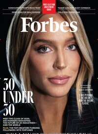 Titelbild der Ausgabe 6/2024 von Forbes USA. Diese Zeitschrift und viele weitere Wirtschaftsmagazine und Politikmagazine als Abo oder epaper bei United Kiosk online kaufen.