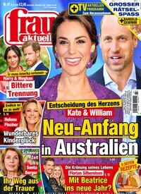 Titelbild der Ausgabe 47/2024 von frau aktuell. Diese Zeitschrift und viele weitere Frauenzeitschriften als Abo oder epaper bei United Kiosk online kaufen.