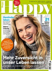 Titelbild der Ausgabe 6/2024 von Frau im Leben Happy. Diese Zeitschrift und viele weitere Frauenzeitschriften als Abo oder epaper bei United Kiosk online kaufen.