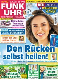 Titelbild der Ausgabe 12/2025 von Funk Uhr. Diese Zeitschrift und viele weitere Programmzeitschriften als Abo oder epaper bei United Kiosk online kaufen.