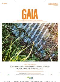 Titelbild der Ausgabe 4/2024 von GAIA. Diese Zeitschrift und viele weitere Naturzeitschriften, Landwirtschaftszeitungen und Umweltmagazine als Abo oder epaper bei United Kiosk online kaufen.