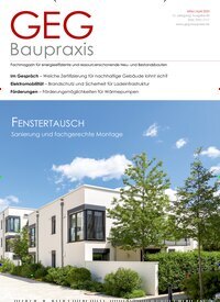 Titelbild der Ausgabe 2/2025 von GEG Baupraxis. Diese Zeitschrift und viele weitere Architekturzeitschriften und Bauzeitschriften als Abo oder epaper bei United Kiosk online kaufen.