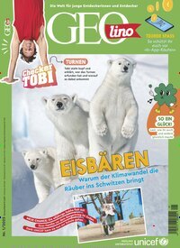 Titelbild der Ausgabe 1/2025 von GEOlino. Diese Zeitschrift und viele weitere Jugendzeitschriften und Kinderzeitschriften als Abo oder epaper bei United Kiosk online kaufen.