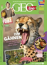 Titelbild der Ausgabe 11/2024 von GEOlino. Diese Zeitschrift und viele weitere Jugendzeitschriften und Kinderzeitschriften als Abo oder epaper bei United Kiosk online kaufen.