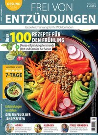 Titelbild der Ausgabe 1/2025 von Gesund sein!. Diese Zeitschrift und viele weitere Elternzeitschriften und Tierzeitschriften als Abo oder epaper bei United Kiosk online kaufen.