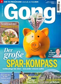 Titelbild der Ausgabe 5/2025 von Gong. Diese Zeitschrift und viele weitere Programmzeitschriften als Abo oder epaper bei United Kiosk online kaufen.