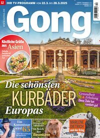 Titelbild der Ausgabe 12/2025 von Gong. Diese Zeitschrift und viele weitere Programmzeitschriften als Abo oder epaper bei United Kiosk online kaufen.