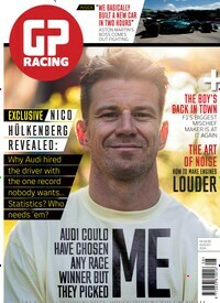 Titelbild der Ausgabe 8/2024 von GP Racing. Diese Zeitschrift und viele weitere Automagazine und Motorradzeitschriften als Abo oder epaper bei United Kiosk online kaufen.