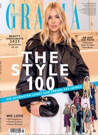 Titelbild der Ausgabe 1/2025 von Grazia. Diese Zeitschrift und viele weitere Lifestylemagazine und Peoplemagazine als Abo oder epaper bei United Kiosk online kaufen.