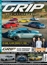 Titelbild der Ausgabe 3/2024 von GRIP. Diese Zeitschrift und viele weitere Automagazine und Motorradzeitschriften als Abo oder epaper bei United Kiosk online kaufen.