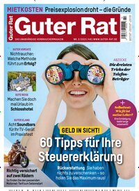 Titelbild der Ausgabe 2/2025 von Guter Rat. Diese Zeitschrift und viele weitere Wirtschaftsmagazine und Politikmagazine als Abo oder epaper bei United Kiosk online kaufen.