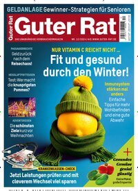 Titelbild der Ausgabe 12/2024 von Guter Rat. Diese Zeitschrift und viele weitere Wirtschaftsmagazine und Politikmagazine als Abo oder epaper bei United Kiosk online kaufen.