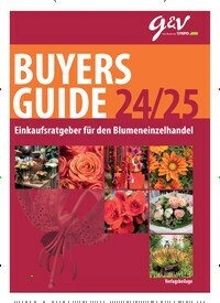 Titelbild der Ausgabe 1/2024 von g&v Gestalten & Verkaufen Buyers Guide. Diese Zeitschrift und viele weitere Naturzeitschriften, Landwirtschaftszeitungen und Umweltmagazine als Abo oder epaper bei United Kiosk online kaufen.