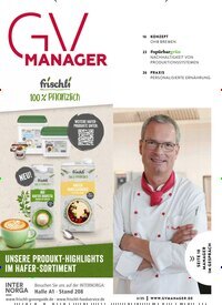 Titelbild der Ausgabe 3/2025 von GVmanager. Diese Zeitschrift und viele weitere Gastronomiezeitschriften, Fashionmagazine, Beautymagazine als Abo oder epaper bei United Kiosk online kaufen.