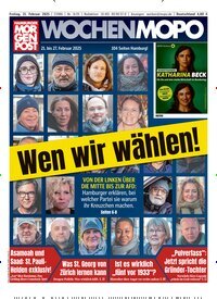 Titelbild der Ausgabe 8/2025 von Hamburger Morgenpost. Diese Zeitschrift und viele weitere Zeitungsabos als Abo oder epaper bei United Kiosk online kaufen.