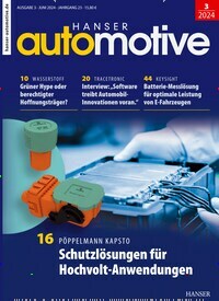 Titelbild der Ausgabe 2/2024 von HANSER automotive. Diese Zeitschrift und viele weitere Industriemagazine und Handwerkmagazine als Abo oder epaper bei United Kiosk online kaufen.