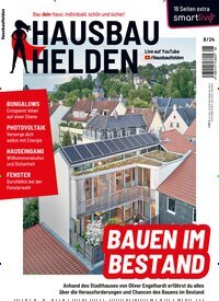 Titelbild der Ausgabe 8/2024 von HausbauHelden. Diese Zeitschrift und viele weitere Gartenzeitschriften und Wohnzeitschriften als Abo oder epaper bei United Kiosk online kaufen.