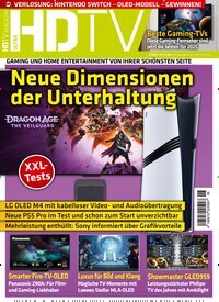 Titelbild der Ausgabe 6/2024 von HDTV Magazin. Diese Zeitschrift und viele weitere Audiomagazine, Filmmagazine und Fotozeitschriften als Abo oder epaper bei United Kiosk online kaufen.