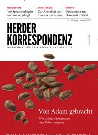 Titelbild der Ausgabe 1/2025 von Herder Korrespondenz. Diese Zeitschrift und viele weitere Kunstmagazine und Kulturmagazine als Abo oder epaper bei United Kiosk online kaufen.