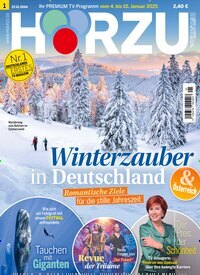 Titelbild der Ausgabe 1/2025 von HÖRZU. Diese Zeitschrift und viele weitere Programmzeitschriften als Abo oder epaper bei United Kiosk online kaufen.