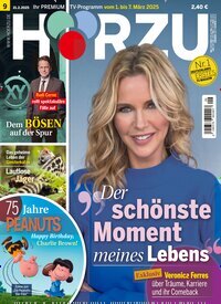 Titelbild der Ausgabe 9/2025 von HÖRZU. Diese Zeitschrift und viele weitere Programmzeitschriften als Abo oder epaper bei United Kiosk online kaufen.