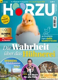 Titelbild der Ausgabe 31/2024 von HÖRZU. Diese Zeitschrift und viele weitere Programmzeitschriften als Abo oder epaper bei United Kiosk online kaufen.