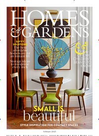 Titelbild der Ausgabe 2/2025 von Homes & Gardens UK. Diese Zeitschrift und viele weitere Gartenzeitschriften und Wohnzeitschriften als Abo oder epaper bei United Kiosk online kaufen.