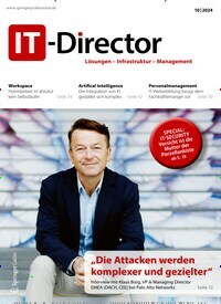 Titelbild der Ausgabe 10/2024 von IT-Director. Diese Zeitschrift und viele weitere Businessmagazine als Abo oder epaper bei United Kiosk online kaufen.