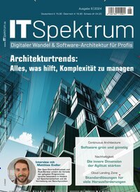 Titelbild der Ausgabe 6/2024 von IT Spektrum. Diese Zeitschrift und viele weitere Businessmagazine als Abo oder epaper bei United Kiosk online kaufen.