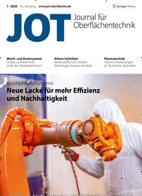 Titelbild der Ausgabe 1/2025 von JOT Journal für Oberflächentechnik. Diese Zeitschrift und viele weitere Industriemagazine und Handwerkmagazine als Abo oder epaper bei United Kiosk online kaufen.