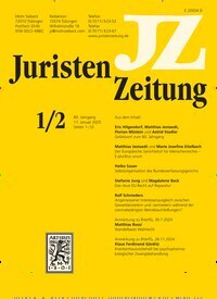 Titelbild der Ausgabe 2/2025 von JuristenZeitung (JZ). Diese Zeitschrift und viele weitere Jurazeitschriften und Zeitschriften für Verwaltung als Abo oder epaper bei United Kiosk online kaufen.