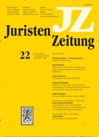 Titelbild der Ausgabe 22/2024 von JuristenZeitung (JZ). Diese Zeitschrift und viele weitere Jurazeitschriften und Zeitschriften für Verwaltung als Abo oder epaper bei United Kiosk online kaufen.